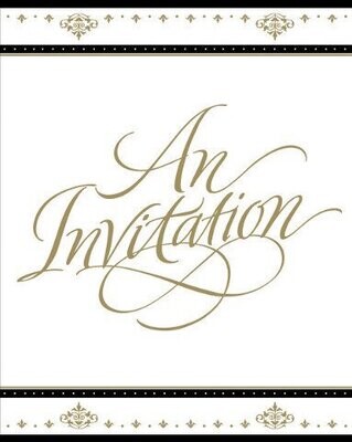 Invitations-Stafford Gold-8pkg