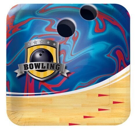 Plates-BEV-Bowling Fanatic-8pkg-Paper