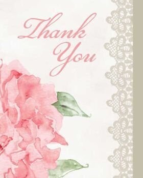 Thank You Cards-Antique Bridal-8pkg