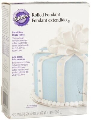 Rolled Fondant-Pastel Blue-1pkg-680g