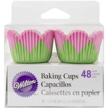 Baking Cups-Mini Pink Petals-48pkg-1.25&quot; 