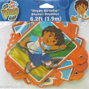 Happy Birthday Banner - Go Diego Go - 5ft (Discontinued)