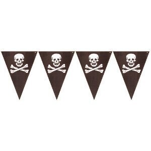 Flag Banner-Plastic-Pirate Party-1pkg-12ft