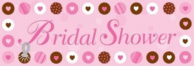 Party Banner-Plastic-Bride To Be Dots-1pkg
