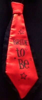 Bachelorette- Red/Black or Black/Pink Tie