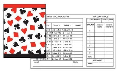 Tally Cards-Casino Night Bridge Game-12pk