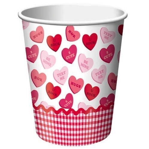Cup-Valentine-Sweet Greetings-Paper-9oz-8pk