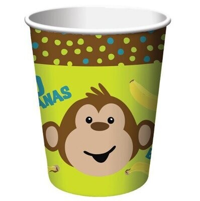 Paper Cups-Monkeyin Around-8pkg-9oz