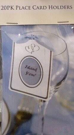 Place Cards Holders-Wedding Hearts-20pkg