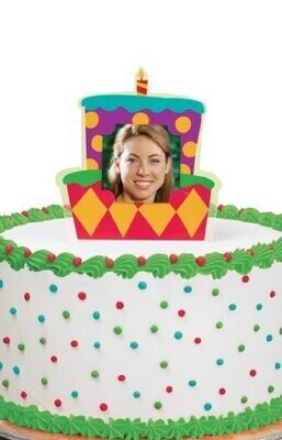 Photo Cake Topper-Birthday Cake-1pkg-5&quot;
