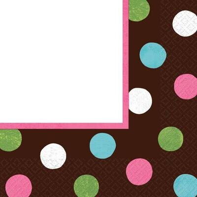 Napkins- LN- Warm Polka Dots Value (Discontinued)-36pk-2ply