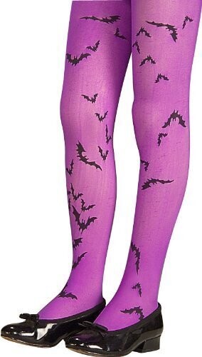 Costume Accessory-Purple Bat Tights-1pkg