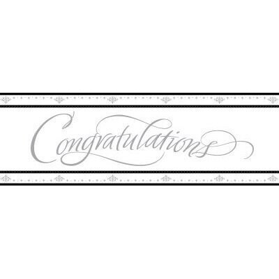 Giant Sign Banner-Congratulations-Plastic-60&#39;&#39;x20&#39;&#39;