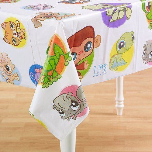 Table Cover- Little Pet Shop-Plastic-54&#39;&#39; x 96&#39;&#39;  (Discontinued)