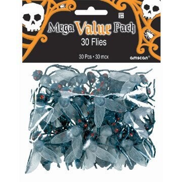 Halloween Decorations- Flies- 30pk