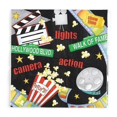 Napkins-BEV-Hollywood Movie Night-16pkg-2ply