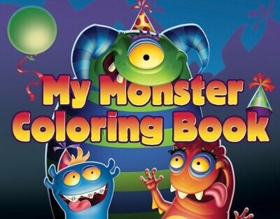 Colouring book-Monster Mania-4pk (Discontinued)