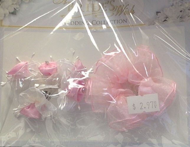 Flower Picks-Wedding Pink/White/Ivory-2pk