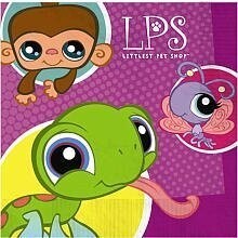 Napkins- BEV-Little Pet Shop-16pk-3ply (Discontinued)