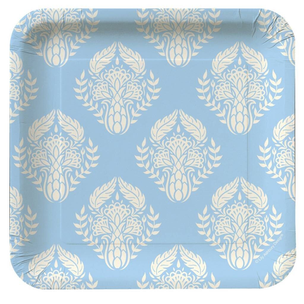 Plates-BEV-Mediterranean Garden-8pkg-Paper (Discontinued)