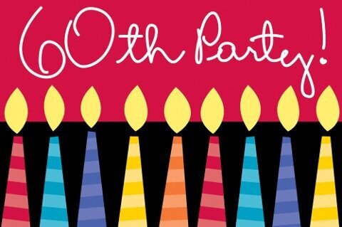 Invitations-60th Party-8pk