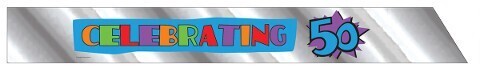 Sash-Foil-Celebrating 50-1pkg