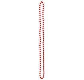 Necklaces-Red Beads-3pkg-60&quot;