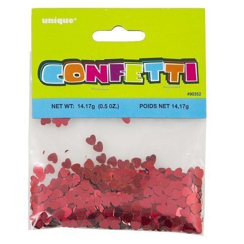 Confetti- Red Hearts- 14g