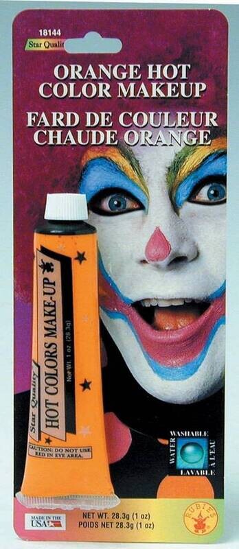 Costume Accessory-Neon Orange Makeup Tube-1pkg-1oz
