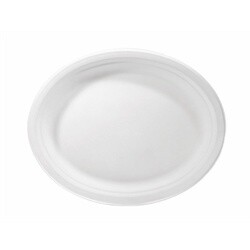 Oval Plates-White-20pkg-Paper - Repacked - Final Sale