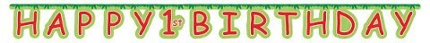Jointed Banner-Jungle Buddies 1st Birthday-1pkg-7.23ft