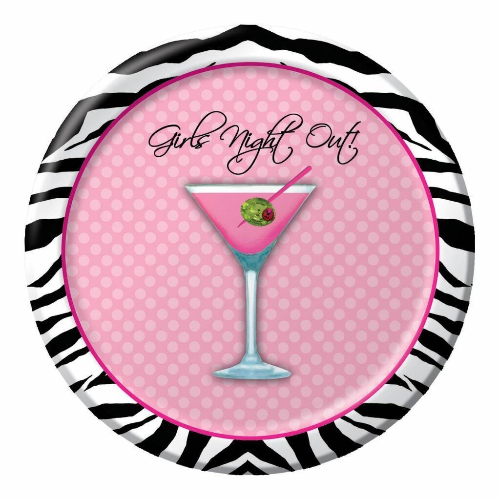 Plates-Sassy &amp; Sweet Girls night out-8pk-Paper- Discontinued