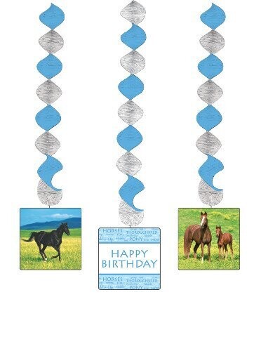 Hanging Cutouts-Swirl-Wild Horses-3pkg-30&quot;