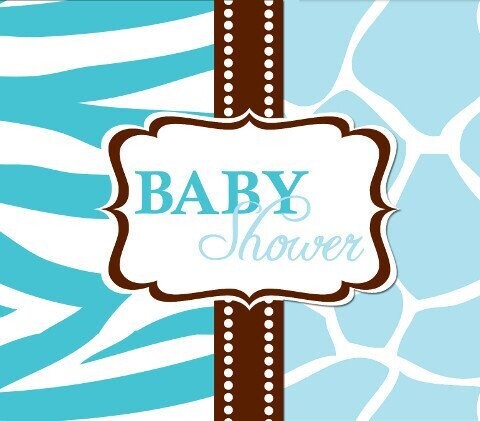 Invitations-Wild Safari Blue-8pkg