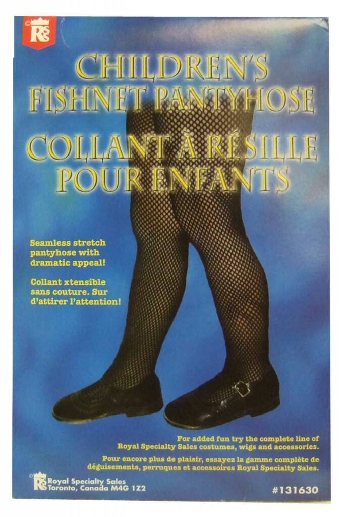 Costume Accessory-Black Fishnet Pantyhose-1pkg