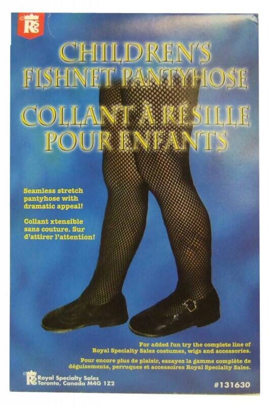 Costume Accessory-Black Fishnet Pantyhose-1pkg