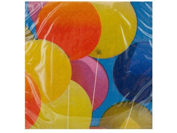 Napkins - BV - Balloons - 18pkg - 2ply - Discontinued