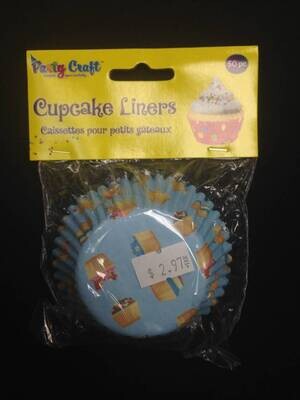 Cupcake Liners-Blue Cupcakes-50pk/2.75&#39;&#39;