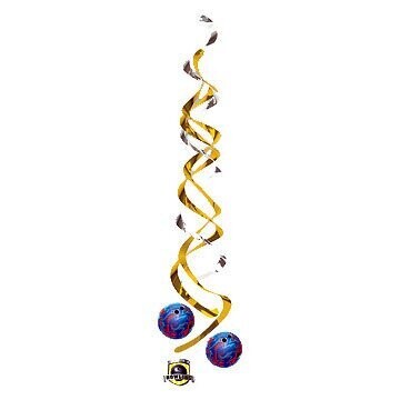Danglers-Foil Swirl-Bowling Fanatic-2pkg-36&quot;