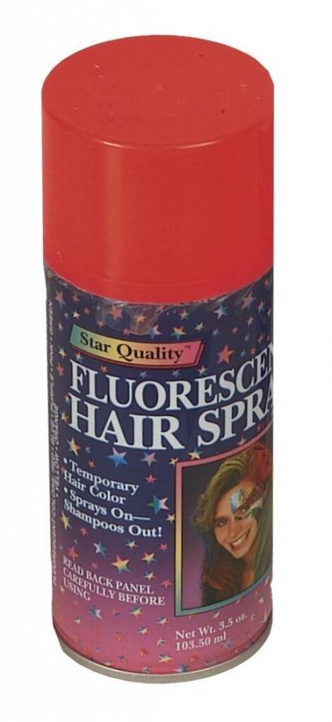 Fluorescent Red Hair Spray-1pkg-3oz