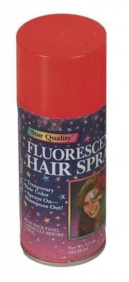 Fluorescent Red Hair Spray-1pkg-3oz