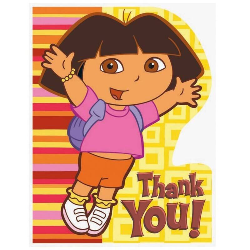 Invitations-Dora the Explorer-8pk