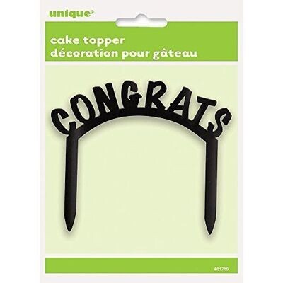 Cake Topper-Congrats-4''x3.5''