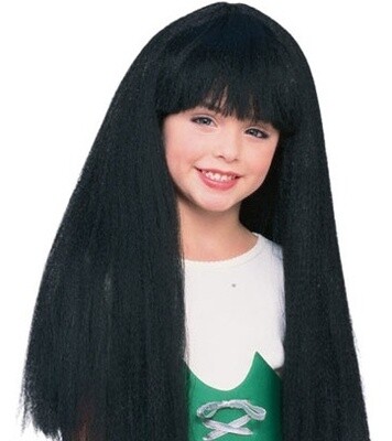 Wig-Long Black Esmeralda-Kids Size