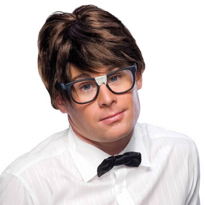 Wig-Mens Character Brown-One Size