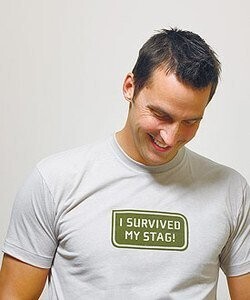Iron Ons T-Shirt Accessory- I Survived My Stag- 1pc