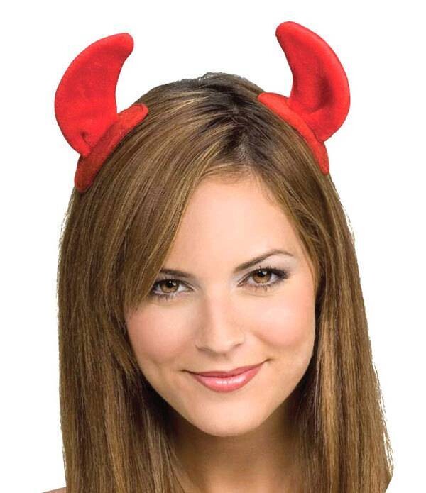 Costume Accessory-Clip On Devil Horns-1pkg
