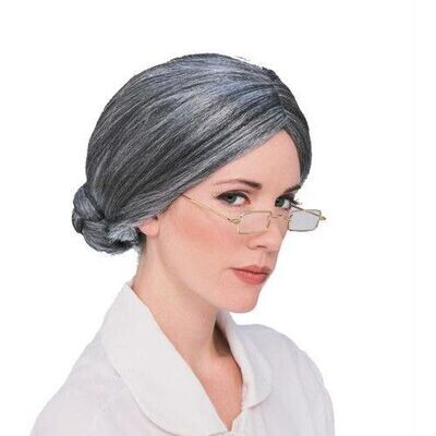 Wig - Mrs. Santa - Grey - One Size - 1pc