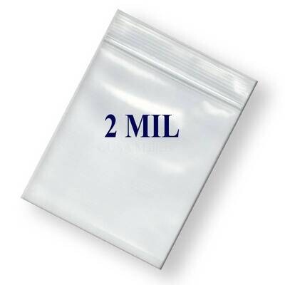 Ziplock Bag-Clear-Plastic-2''x3''-2mil-100pk