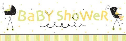 Party Banner-Plastic-Stroller Fun Baby Shower-1pkg